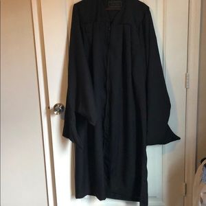 Black Masters Graduation Gown and Cap